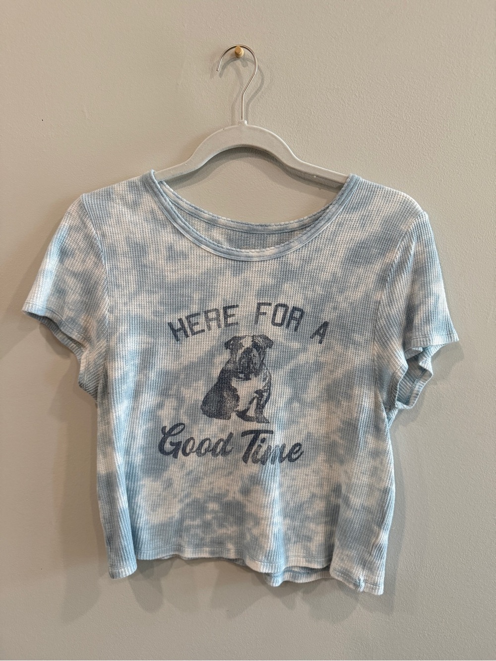 Aerie Tie-Dye Graphic Tee - "Here For A Good Time"